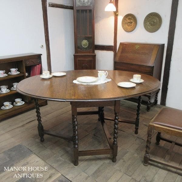 イギリス アンティーク 家具 ゲートレッグテーブル ダイニング 英国 6744d
