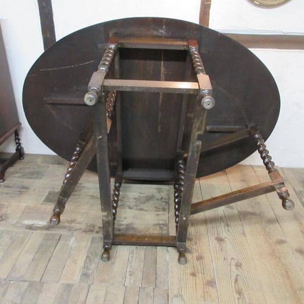 イギリス アンティーク 家具 ゲートレッグテーブル ダイニング 英国 6744d