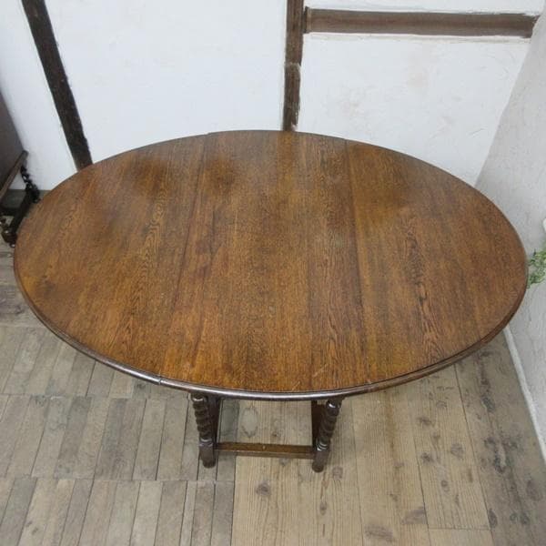 イギリス アンティーク 家具 ゲートレッグテーブル ダイニング 英国 6744d