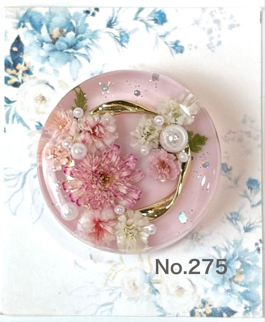 メル30077様　レジンヘアゴム　ポニーフック　ドライフラワー