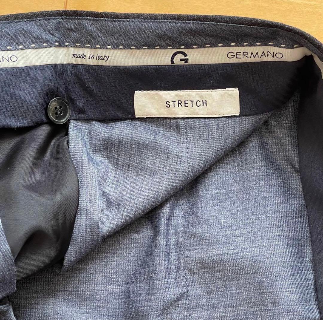 【秋冬・未使用】GERMANO ジェルマーノ 1プリーツ サキソニーウール44