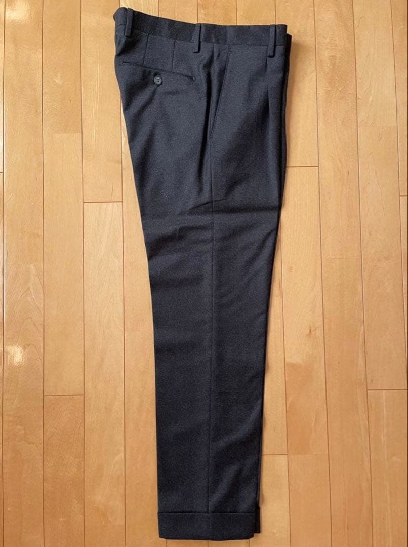 【秋冬・未使用】GERMANO ジェルマーノ 1プリーツ サキソニーウール44