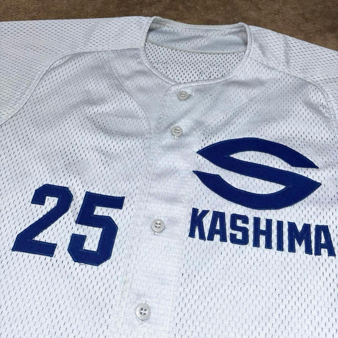 【社会人野球】鹿島 カシマ 野球部 支給 ユニフォーム グレー 美品 デサント