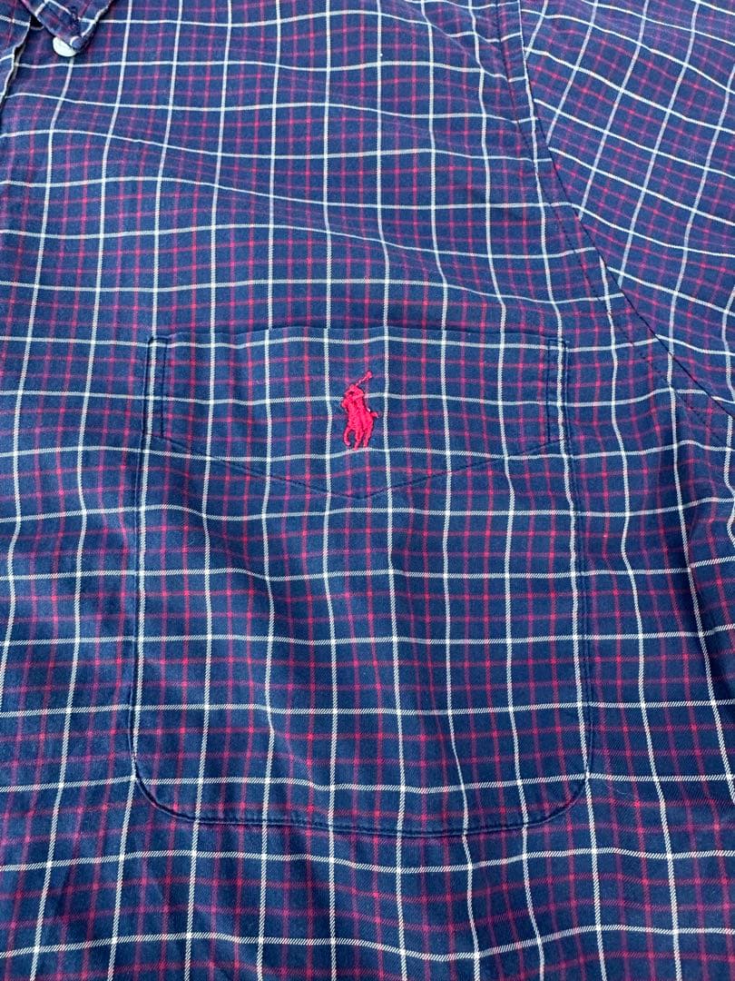 90s Ralph Lauren シャツチェック cityboy 短丈 古着