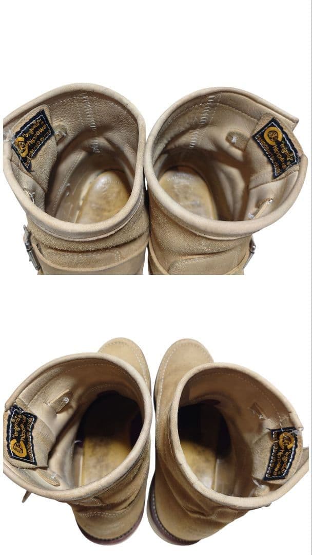 CHIPPEWA エンジニアブーツ チペワ スエード 9E 27cm ベージュ
