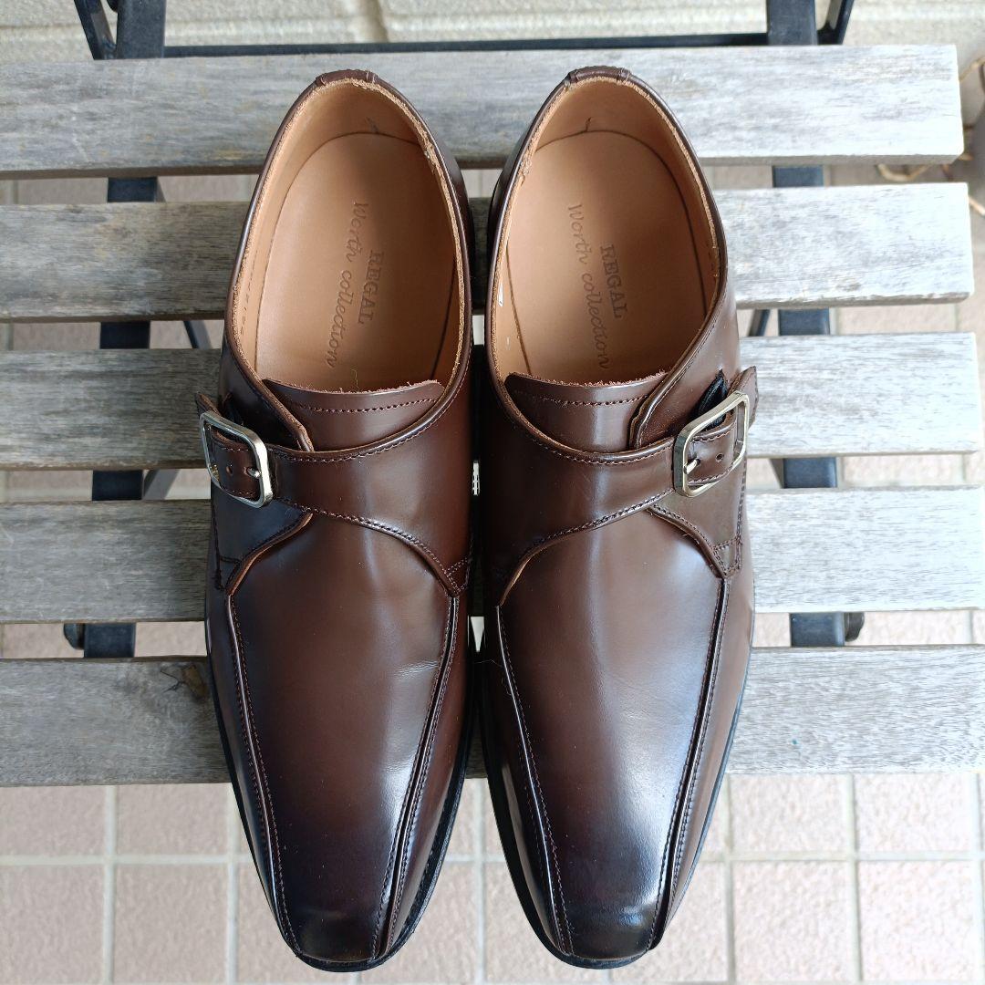 【 REGAL 】シングルモンクストラップ ビジネスシューズ