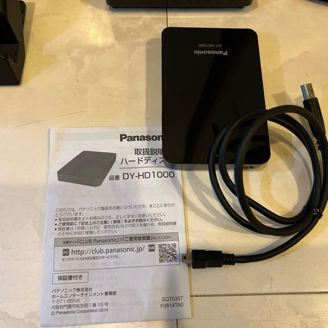 Panasonic ポータブルテレビ UN-10L12、リモコン、推奨HDD