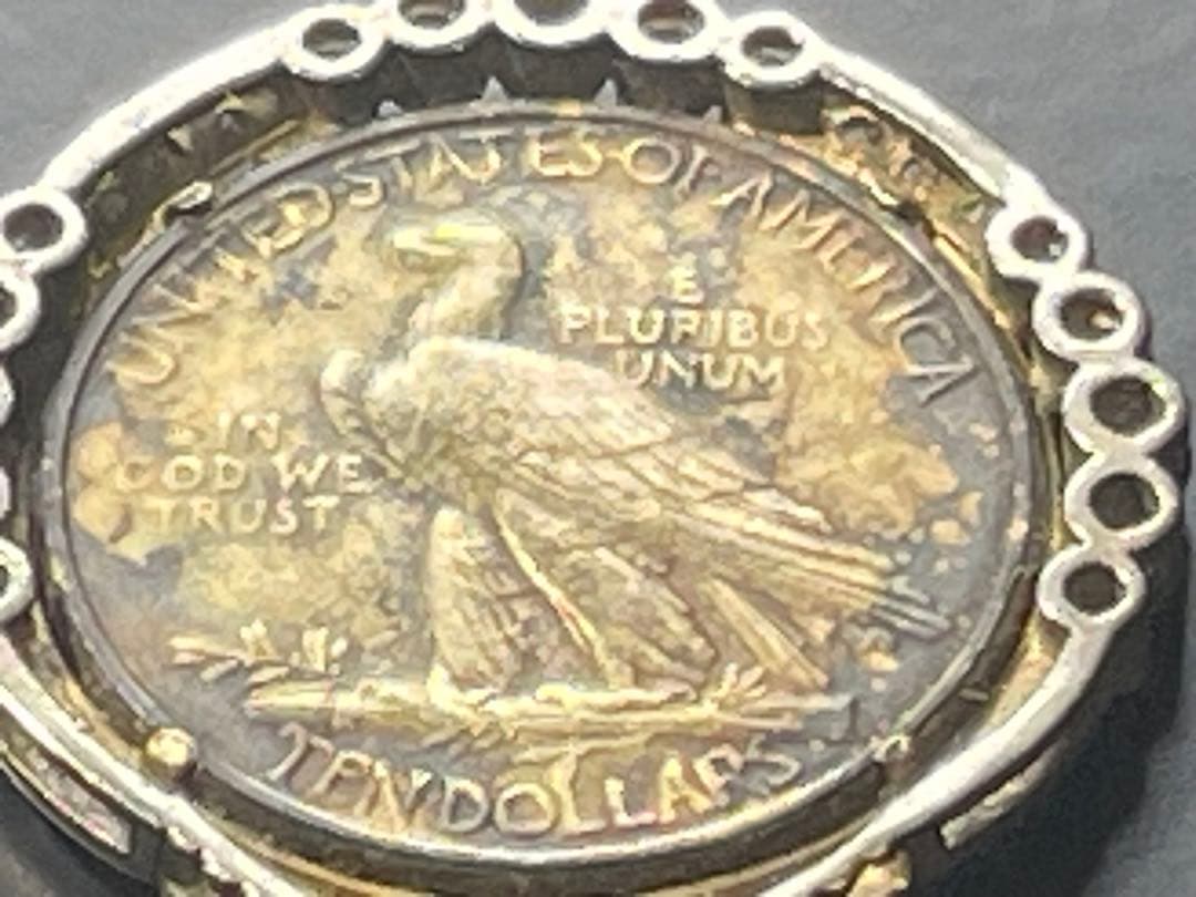 アンティーク調 インディアンヘッド モチーフ ペンダント