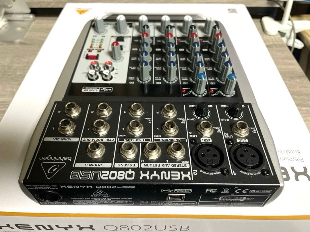 【ほぼ新品‼️値引中！】完全作動！behringer XENYX Q802USB