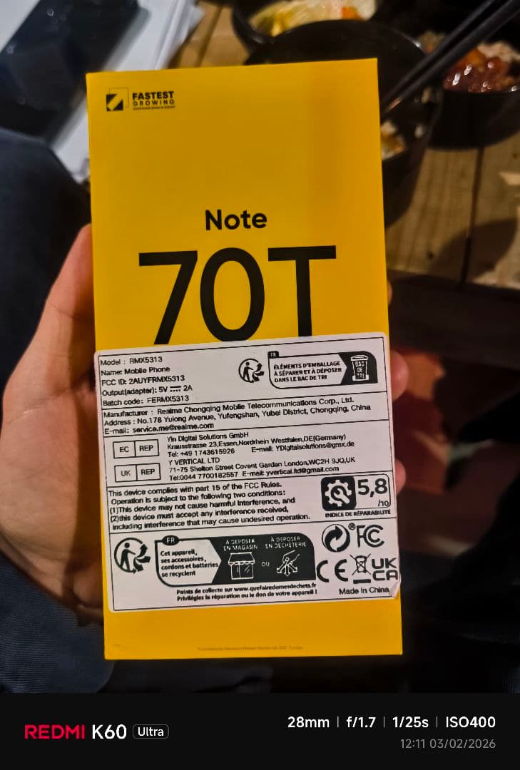 realme Note 70 T ブラック 4GB+64GB