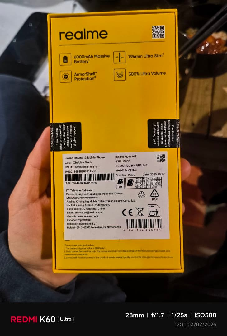 realme Note 70 T ブラック 4GB+64GB