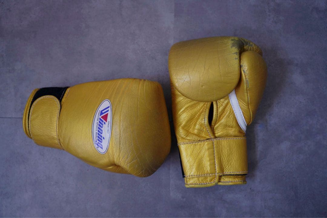 レア！！井上尚弥、武尊使用のゴールドwinning 8オンス　ゴールデングローブ