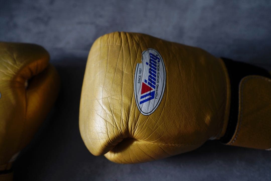 レア！！井上尚弥、武尊使用のゴールドwinning 8オンス　ゴールデングローブ