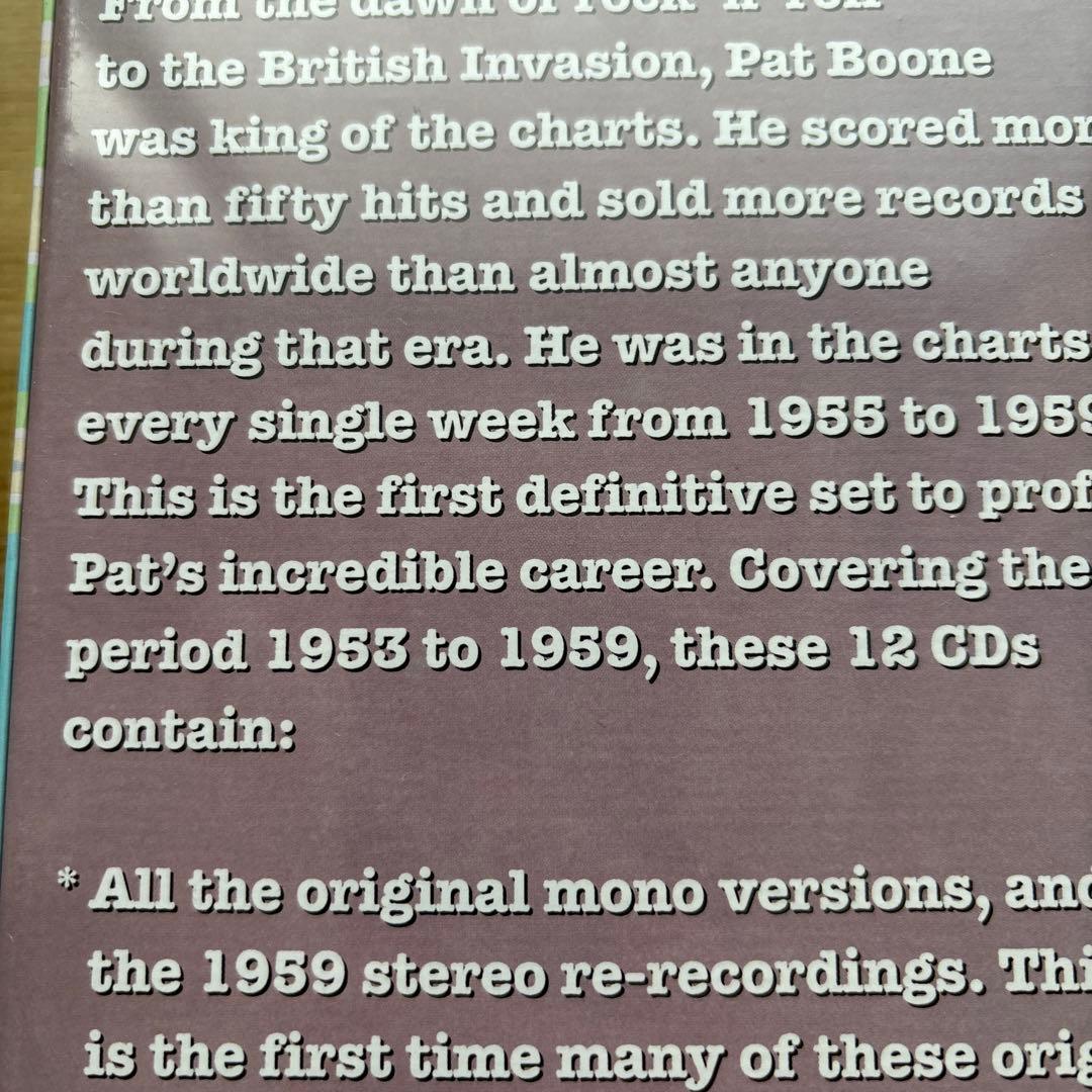 【12枚組・未開封・廃盤】Fifties Complete /PAT BOONE