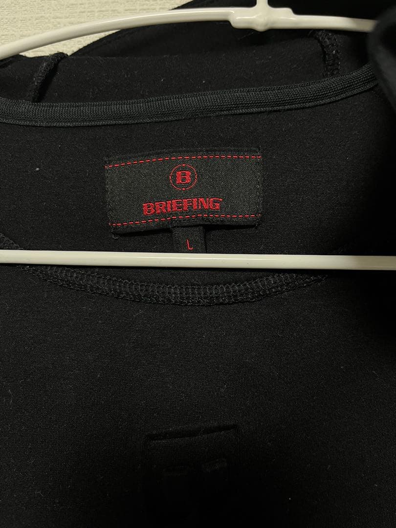 Ｌサイズ‼️ブリーフィング ウォーム ロゴ ライン パーカー BRG243M62