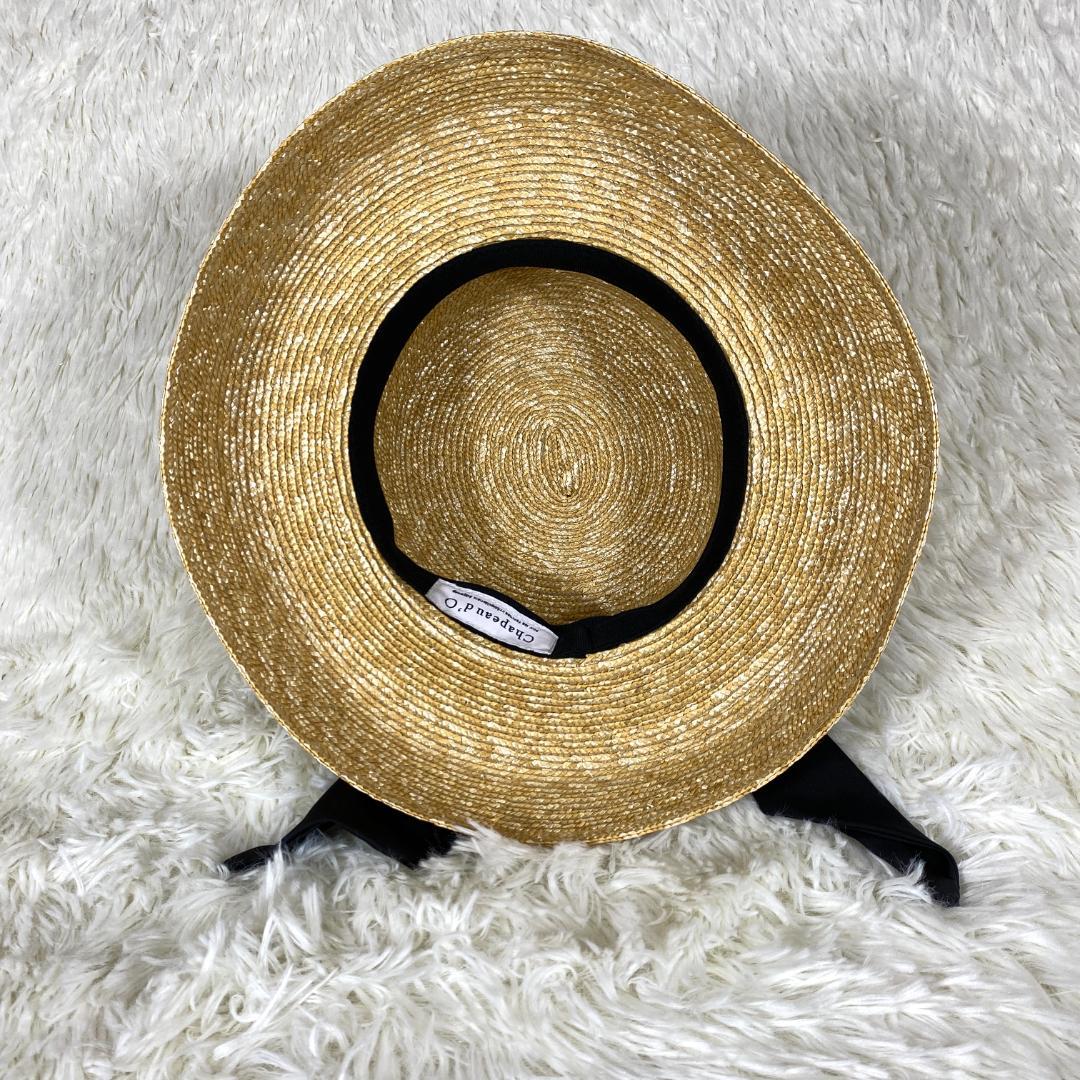 『Chapeau d'O』シャポードオー カサブランカ　麦わら帽子