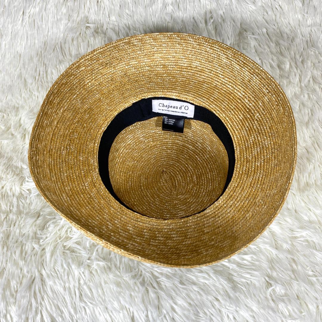 『Chapeau d'O』シャポードオー カサブランカ　麦わら帽子