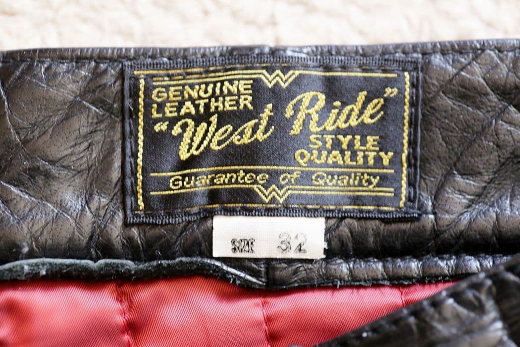 2月頭終了予定 ウエストライド　コンフォマックス　レザーパンツ 黒