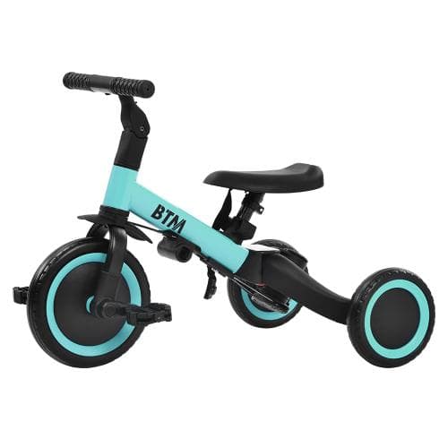 子供用三輪車 ピンク4in1三輪車のりもの 押し棒付き 自転車 おもちゃ乗用玩具