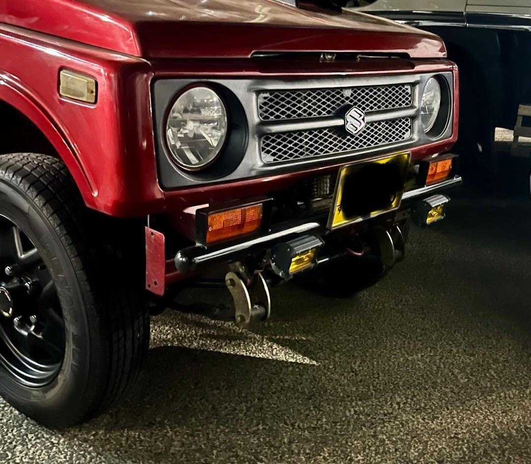 スズキ ジムニー JA11 フロントバンパー 黒色　社外