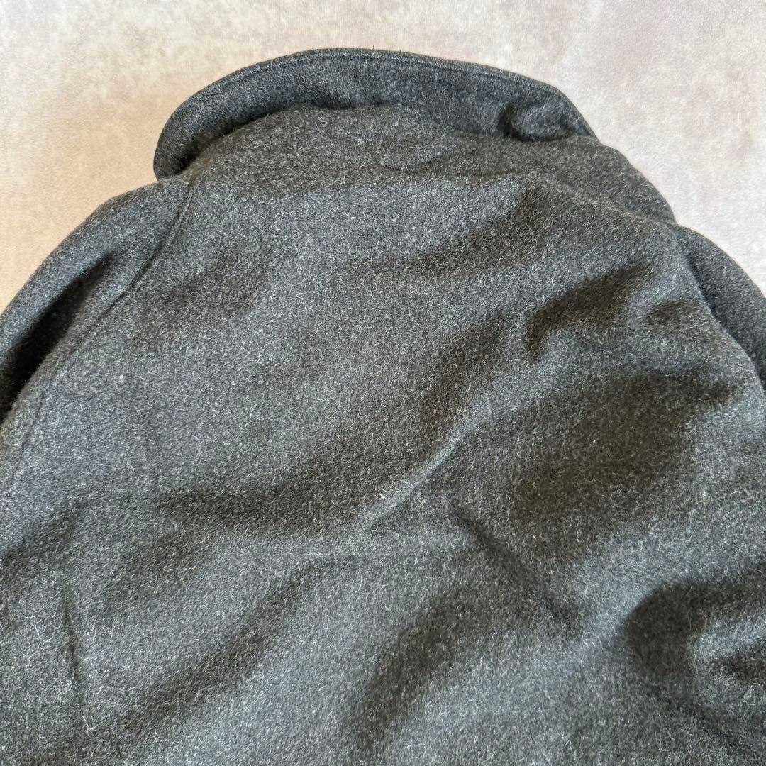 ポロバイラルフローレン ウール ハーフコート L グレー