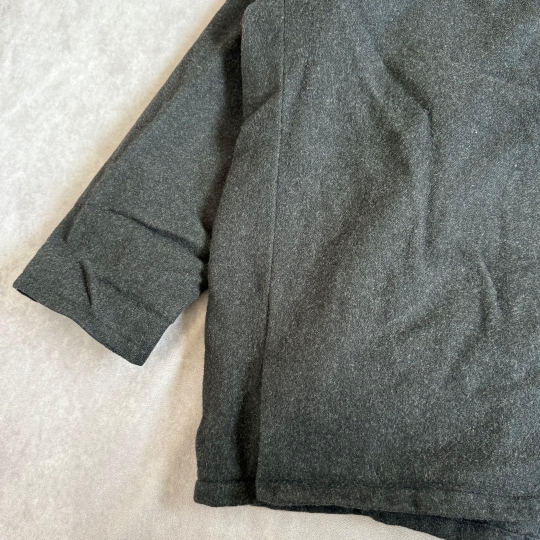 ポロバイラルフローレン ウール ハーフコート L グレー