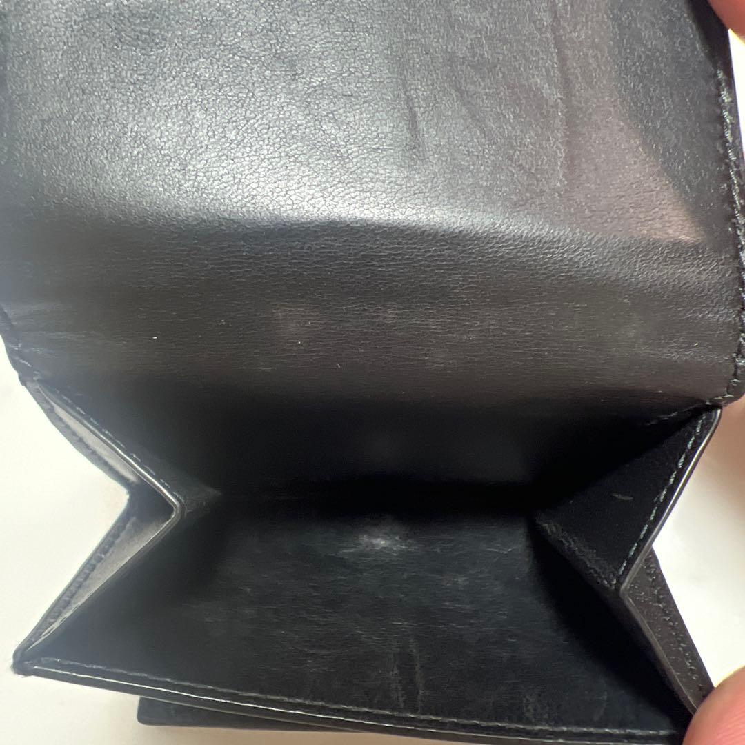 極美品　BALENCIAGA バレンシアガ キャッシュミニ 財布 ブラック ロゴ