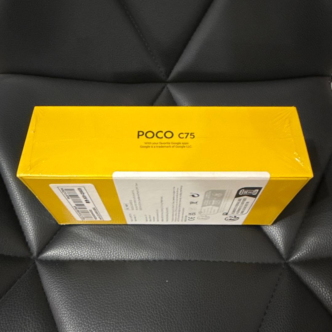 スマートフォン本体 POCO C75 Black 8GB RAM 256GB ROM