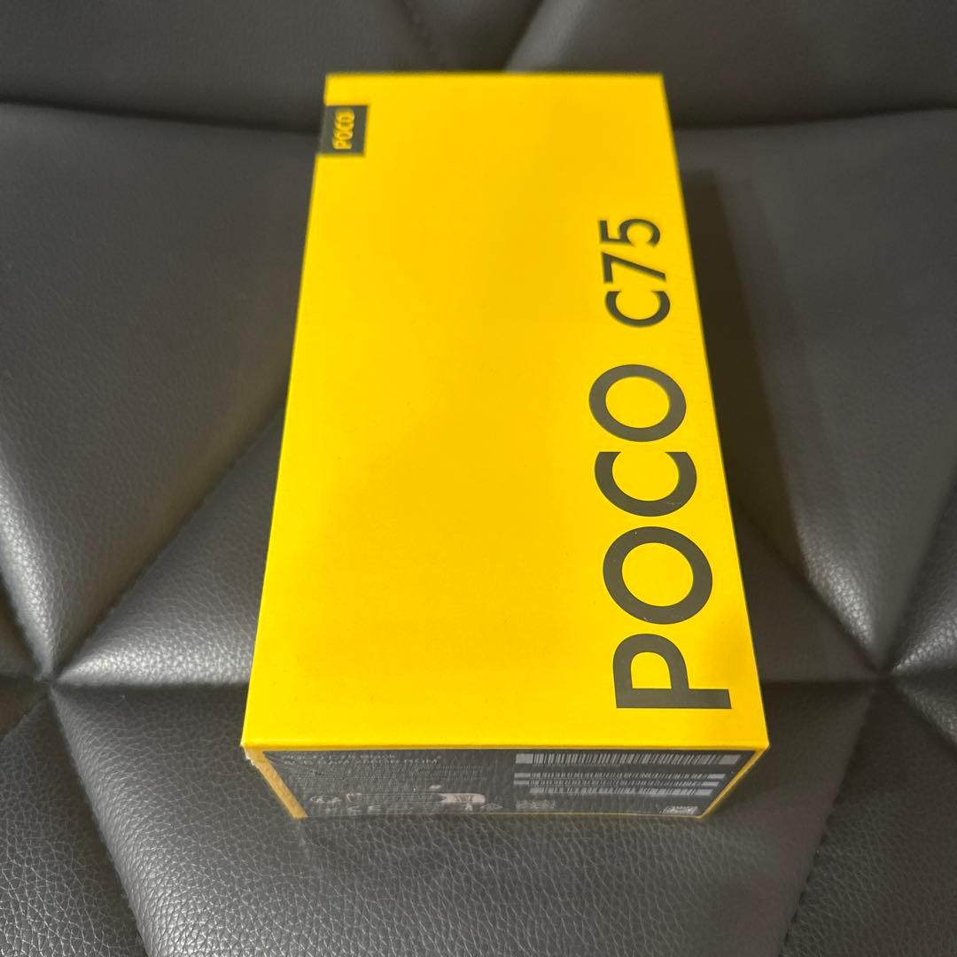 スマートフォン本体 POCO C75 Black 8GB RAM 256GB ROM