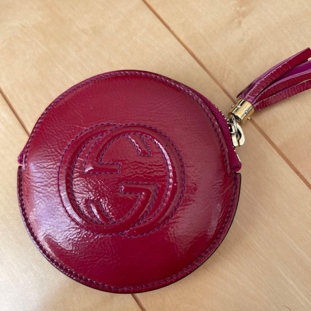 GUCCI バーガンディ 財布とケースセット