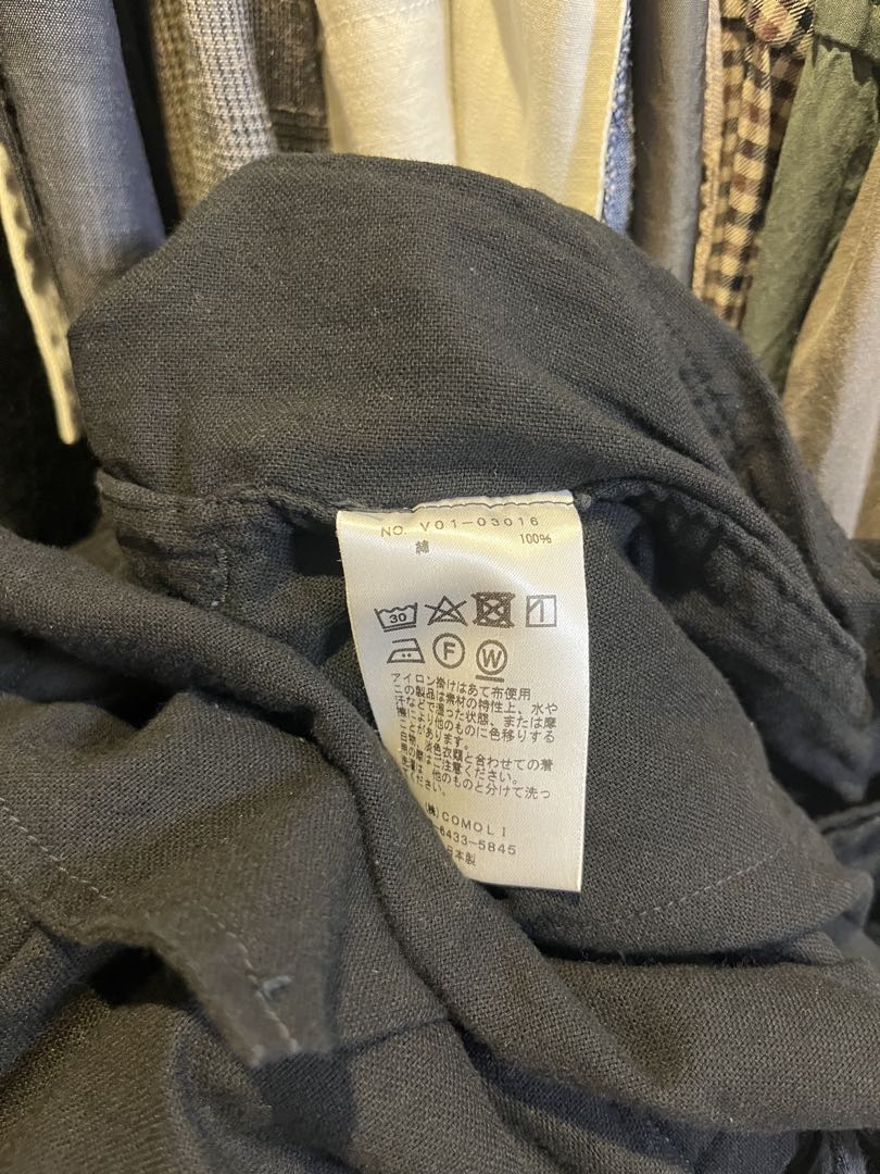 【美品】comoli 空紡オックスドローストリングパンツ