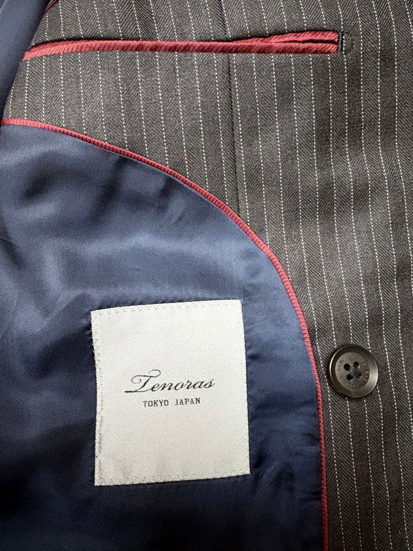 【美品】TENORAS スリーピースダブルスーツ M