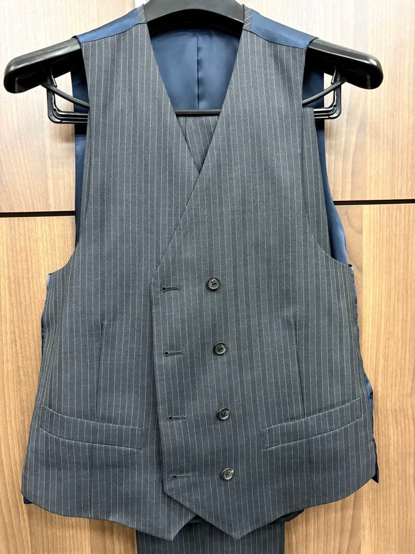 【美品】TENORAS スリーピースダブルスーツ M