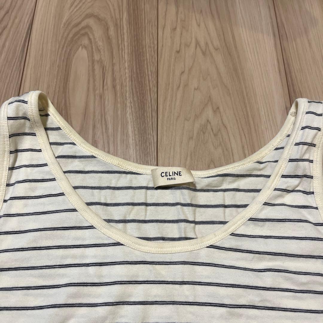 CELINE ストライプ タンクトップ