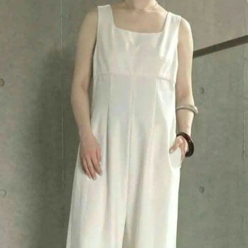 23SS メゾンイエナ コンパクトツイルサロペット オールインワン 38