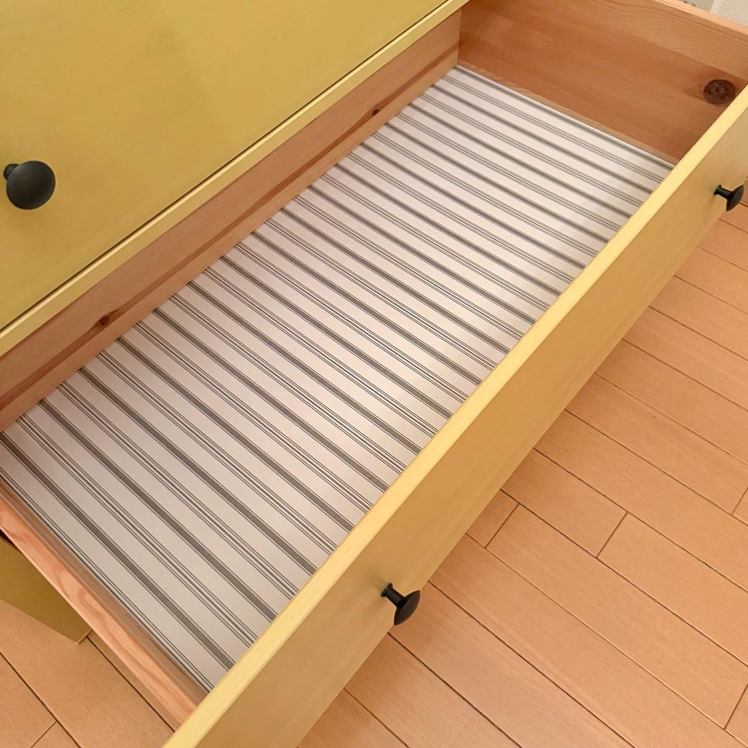 IKEA HEMNES イケア ヘムネス 3段 チェスト イエロー