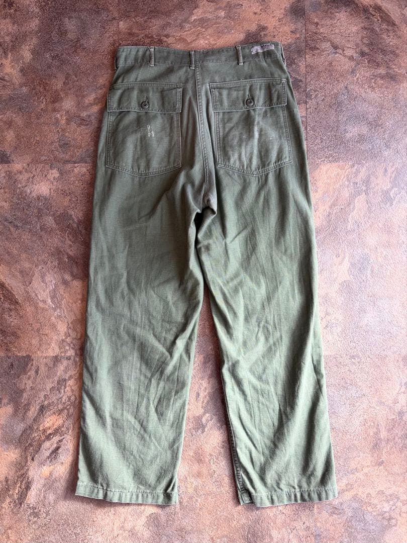 60s 後期 US ARMY ベイカーパンツ 実寸W34L29 ミリタリーパンツ