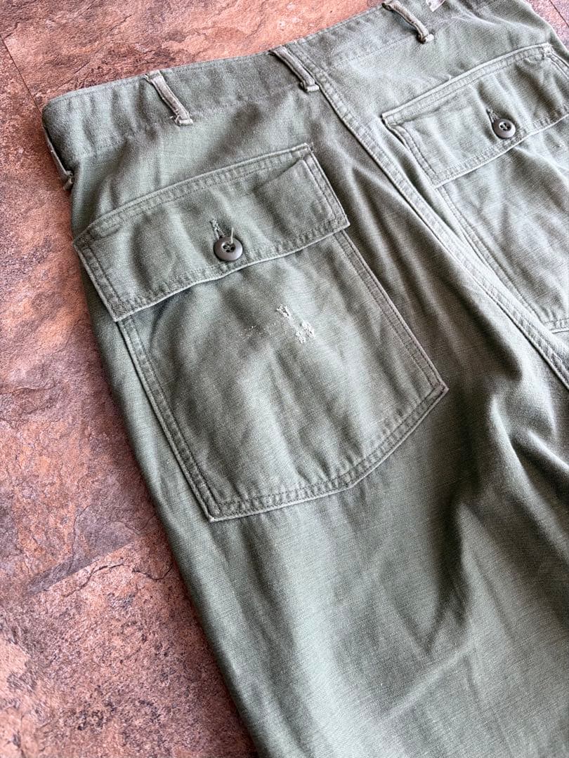 60s 後期 US ARMY ベイカーパンツ 実寸W34L29 ミリタリーパンツ