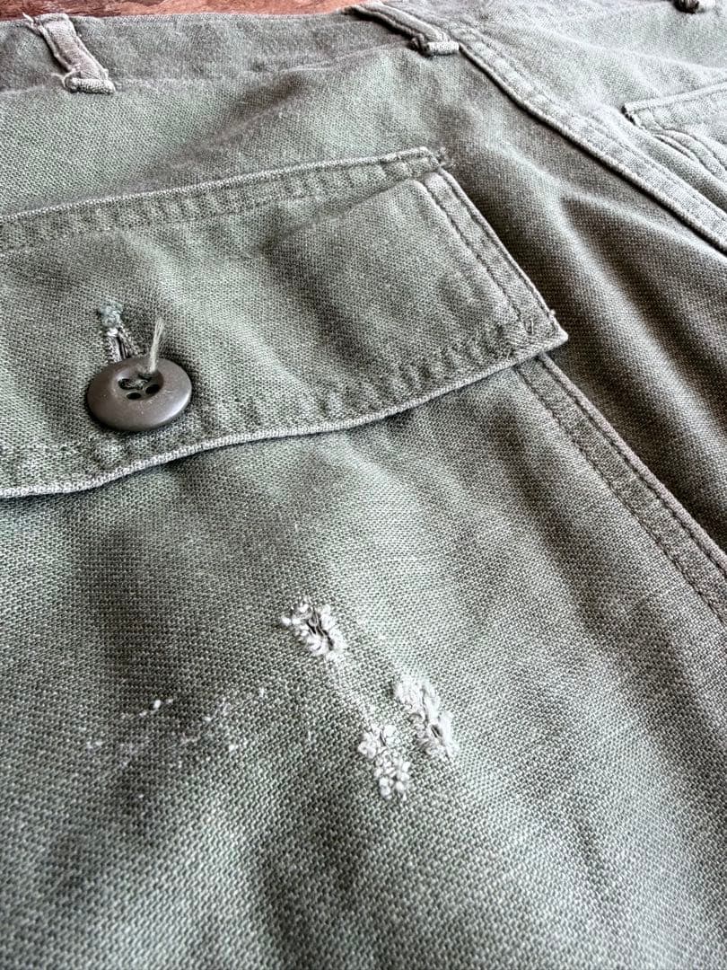 60s 後期 US ARMY ベイカーパンツ 実寸W34L29 ミリタリーパンツ