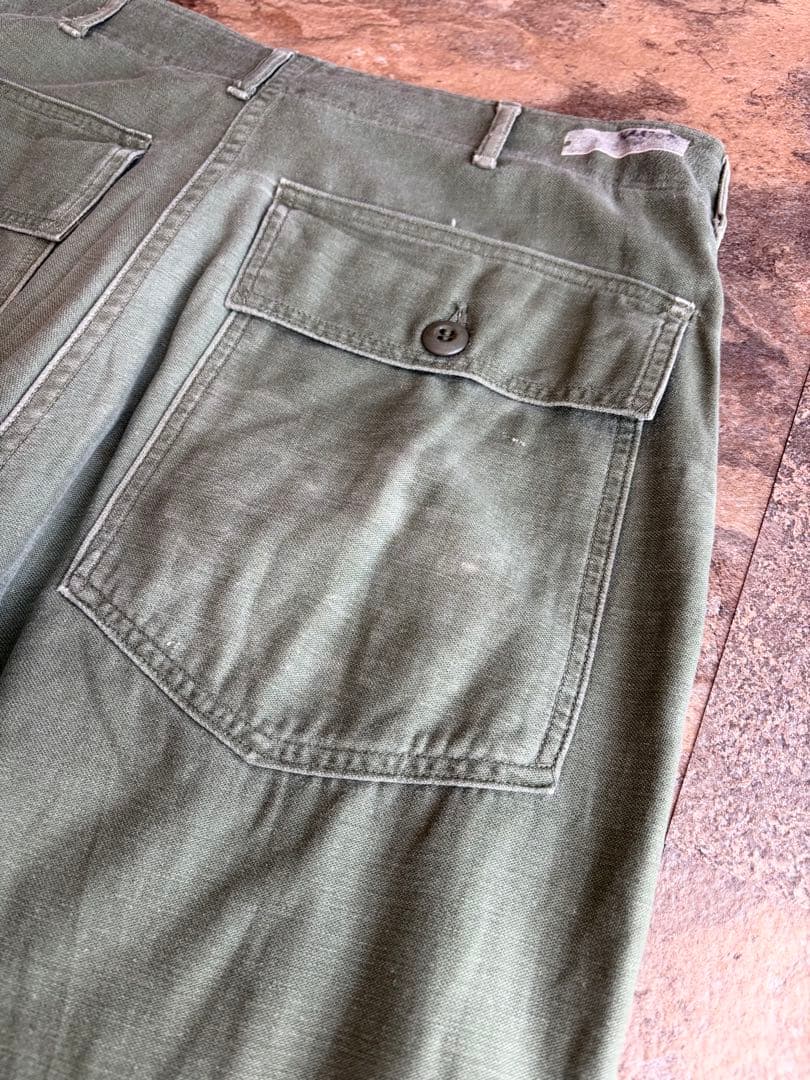 60s 後期 US ARMY ベイカーパンツ 実寸W34L29 ミリタリーパンツ