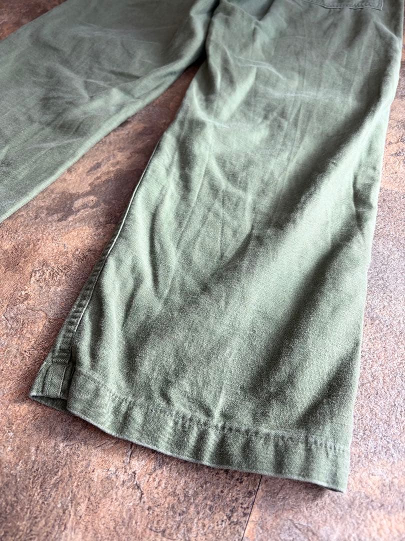 60s 後期 US ARMY ベイカーパンツ 実寸W34L29 ミリタリーパンツ