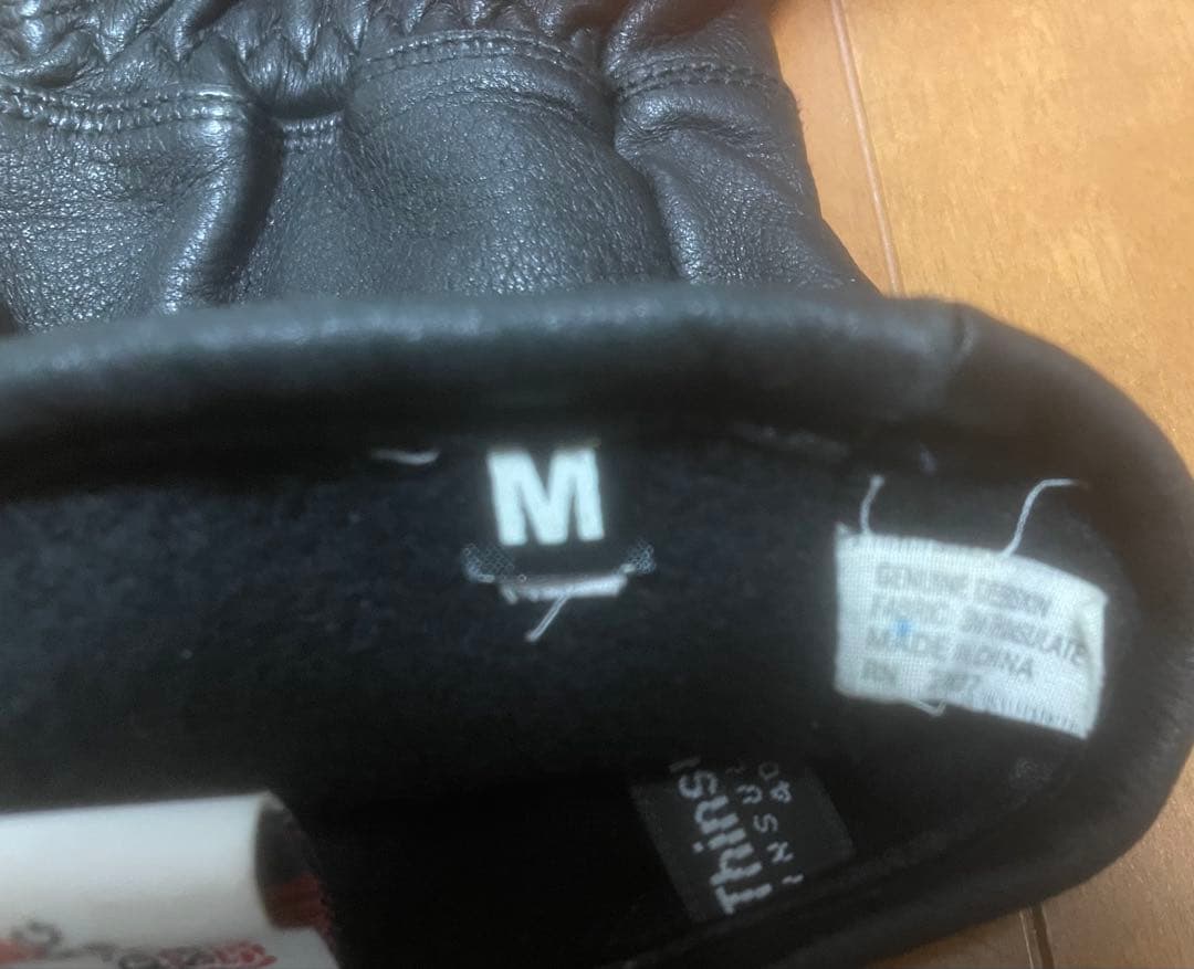 RED WING SHOES ブラックレザーグローブ ガントレットM