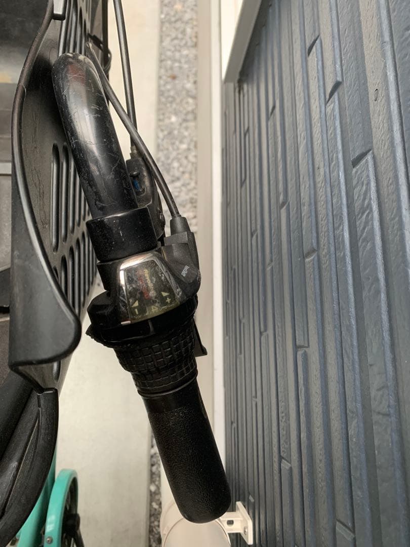 アクアブルー シティサイクル チャイルドシート付き