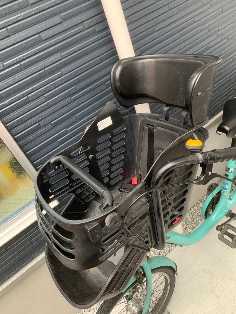 アクアブルー シティサイクル チャイルドシート付き