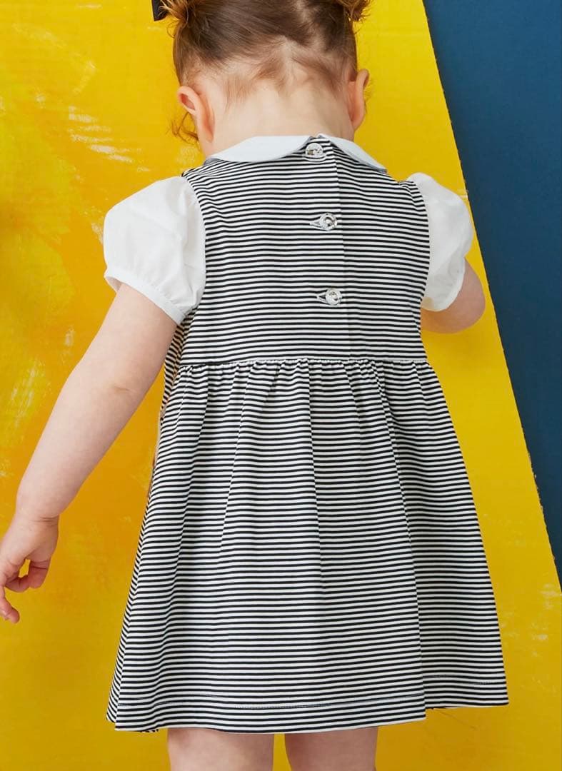 【現行品未使用】familiar 半袖ワンピース 100cm