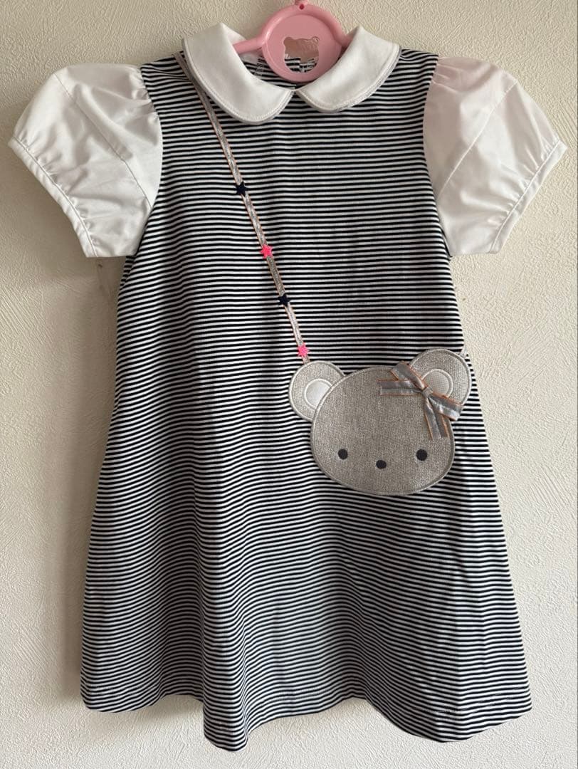 【現行品未使用】familiar 半袖ワンピース 100cm