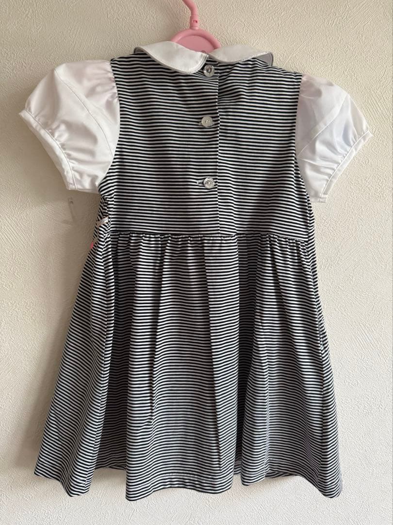 【現行品未使用】familiar 半袖ワンピース 100cm