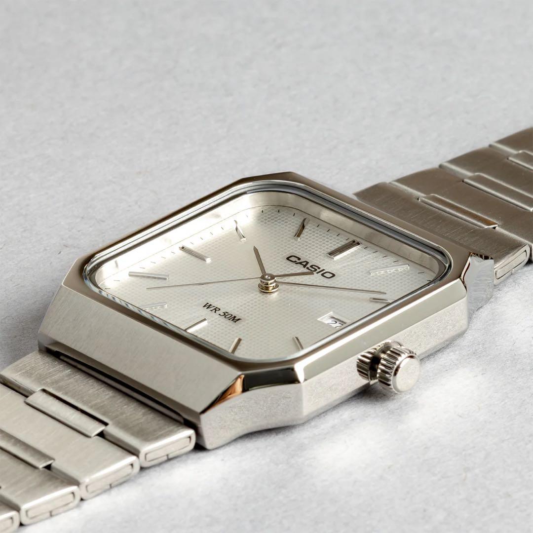 は*ん様 CASIO MTP-B185Dシルバー 【新品・未使用・保証書付】