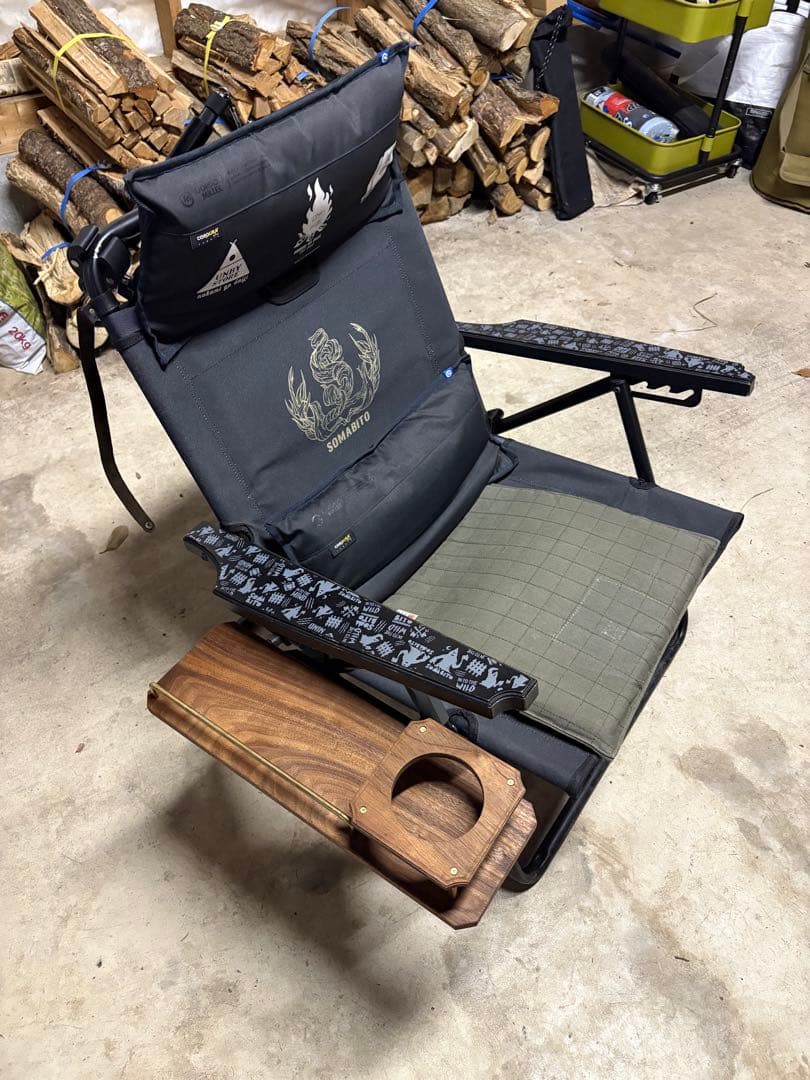 美品　baccharis AS2OVローバーチェア用サイドテーブル　右側用