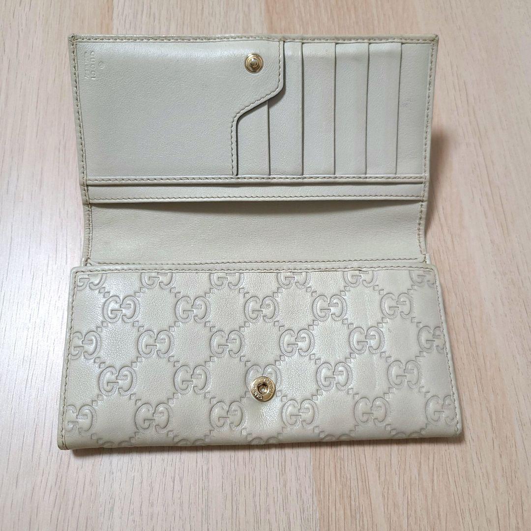 gucci 長財布 ホワイト GGパターン